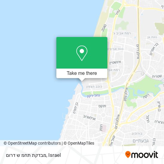 מבדקת תחמ ש דרום map