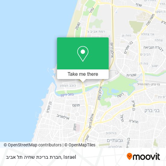 חברת בריכת שחיה תל אביב map