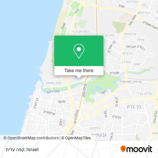 קפה עלית map