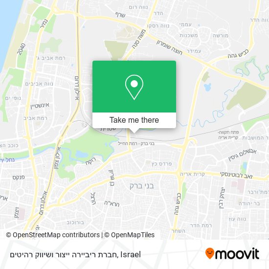 חברת ריביירה ייצור ושיווק רהיטים map