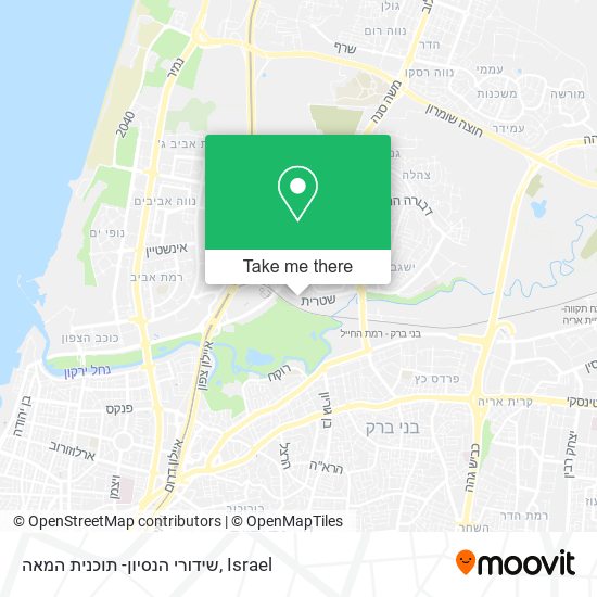 שידורי הנסיון- תוכנית המאה map