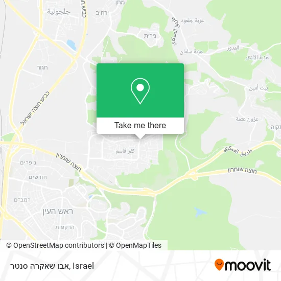 Карта אבו שאקרה סנטר