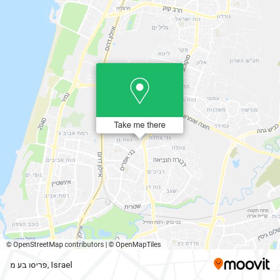 פריסו בע מ map