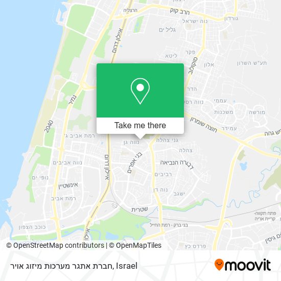 חברת אתגר מערכות מיזוג אויר map