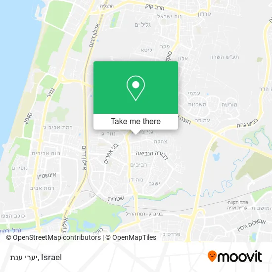 Карта יערי ענת