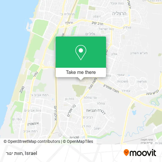 Карта חוות יגור