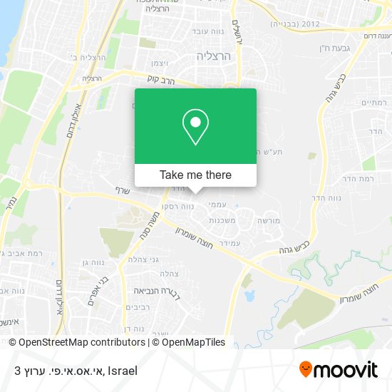 אי.אס.אי.פי. ערוץ 3 map