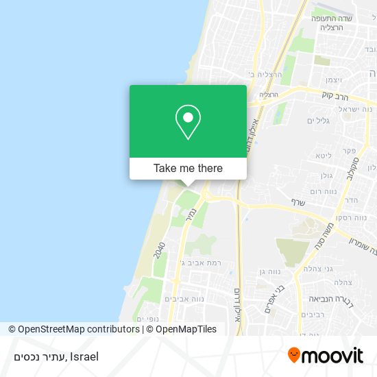 עתיר נכסים map