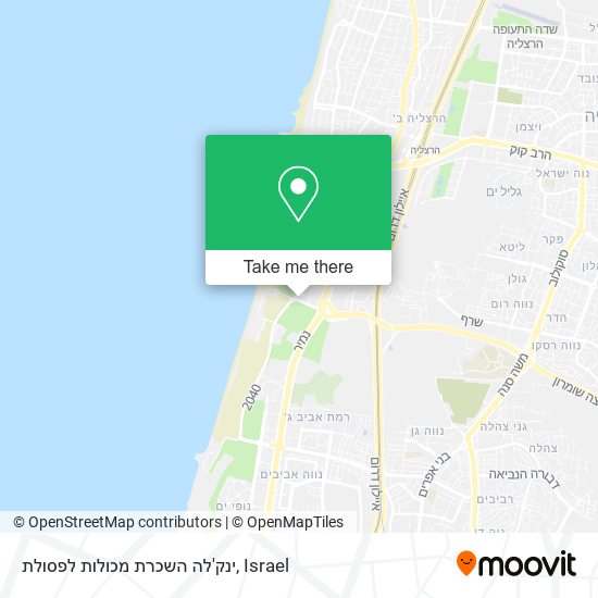 ינק'לה השכרת מכולות לפסולת map