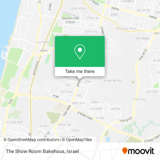 The Show Room Bakehouse map