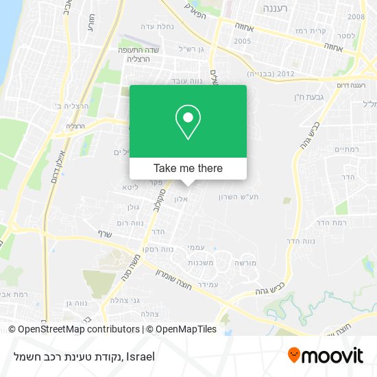 נקודת טעינת רכב חשמל map