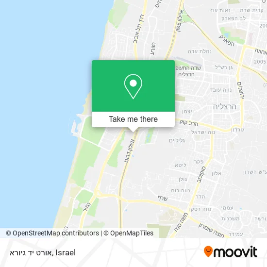 Карта אורט יד גיורא