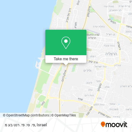 פי. סי. פי. רנט בע מ map