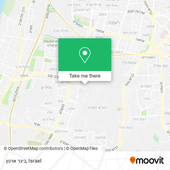 Карта ביגר ארנון