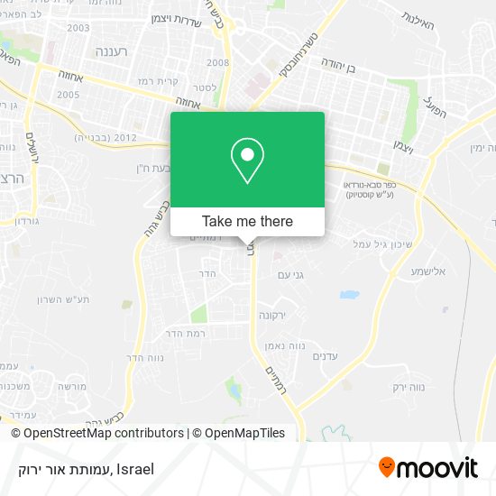 עמותת אור ירוק map