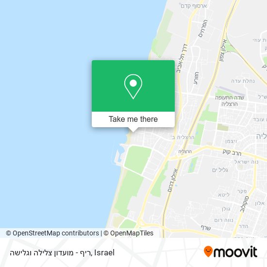 ריף - מועדון צלילה וגלישה map
