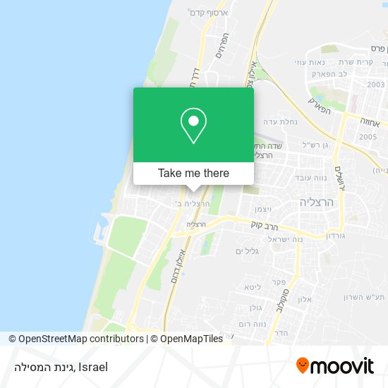 גינת המסילה map