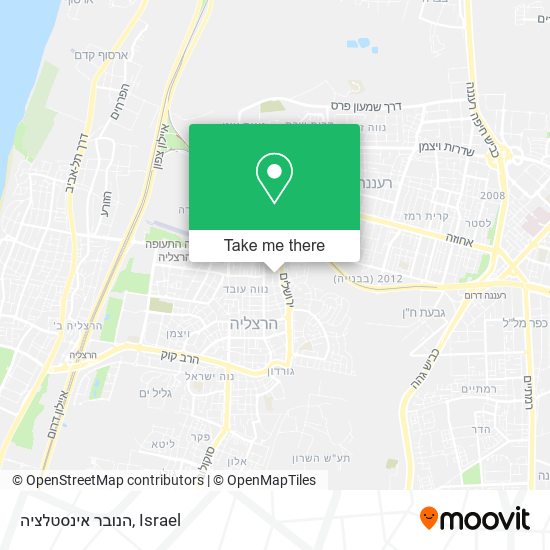 הנובר אינסטלציה map