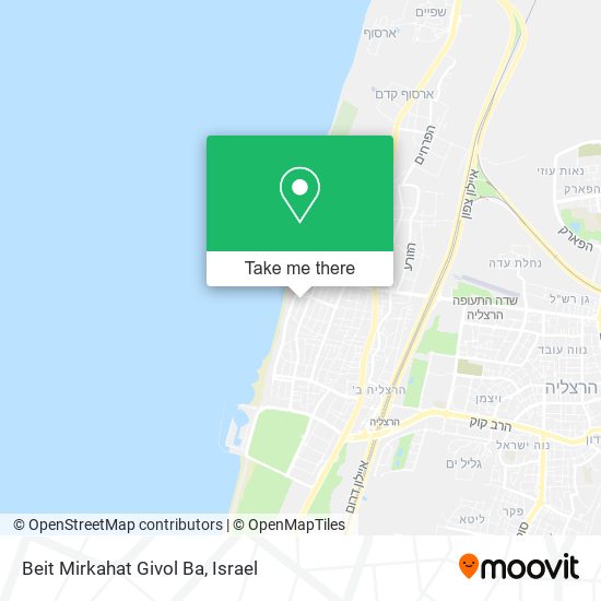 Карта Beit Mirkahat Givol Ba