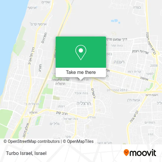 Turbo Israel map