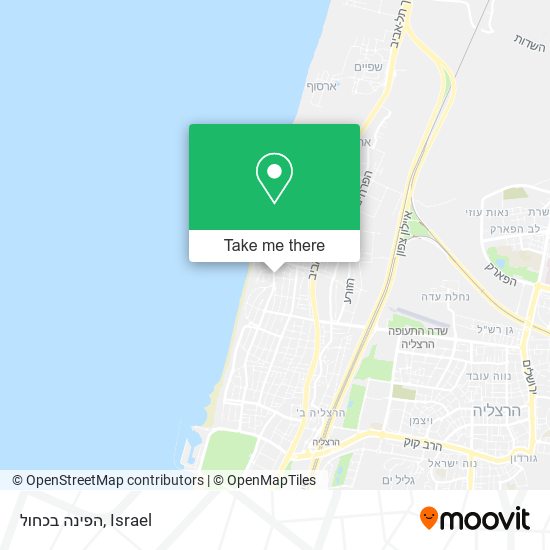 הפינה בכחול map