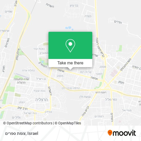 צומת ספרים map