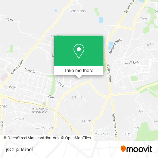 Карта גן הגפן
