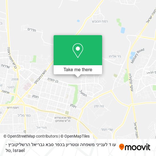 עו ד לענייני משפחה ונוטריון בכפר סבא גבריאל הרשליקוביץ - טל map