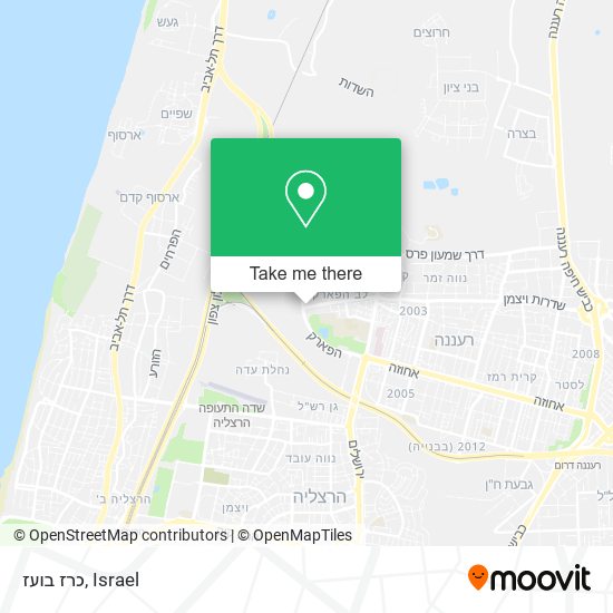 כרז בועז map