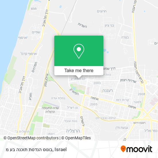 בונוס הנדסת תוכנה בע מ map