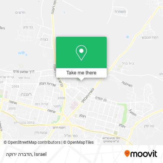 הדברה ירוקה map