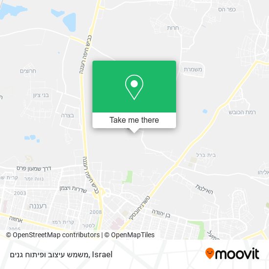 משמש עיצוב ופיתוח גנים map