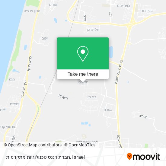 חברת דננט טכנולוגיות מתקדמות map