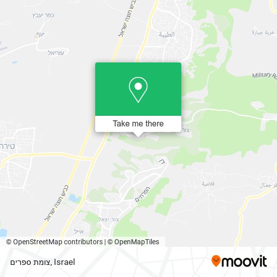 צומת ספרים map