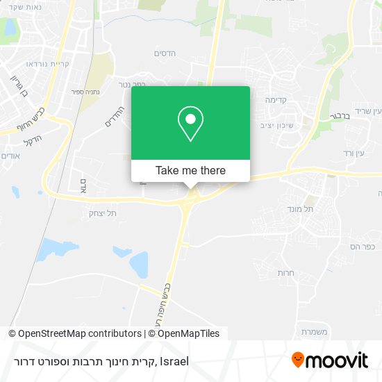 קרית חינוך תרבות וספורט דרור map