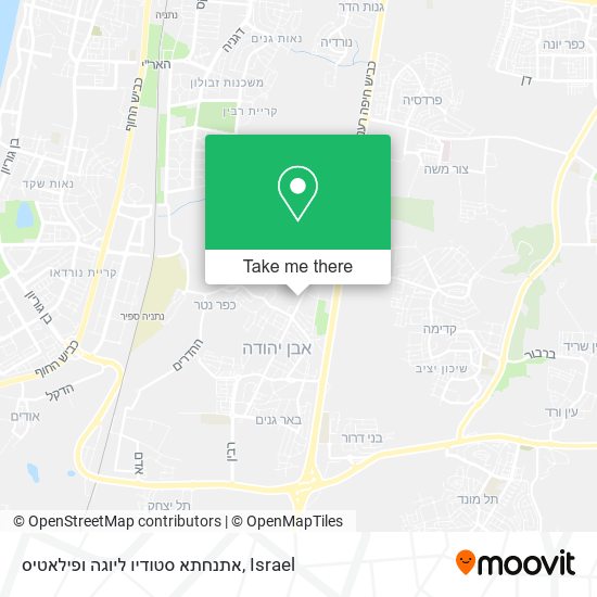 אתנחתא סטודיו ליוגה ופילאטיס map