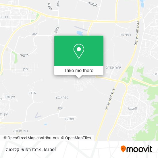 מרכז רפואי קלנסוה map