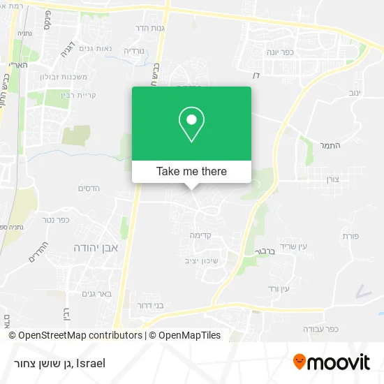 Карта גן שושן צחור
