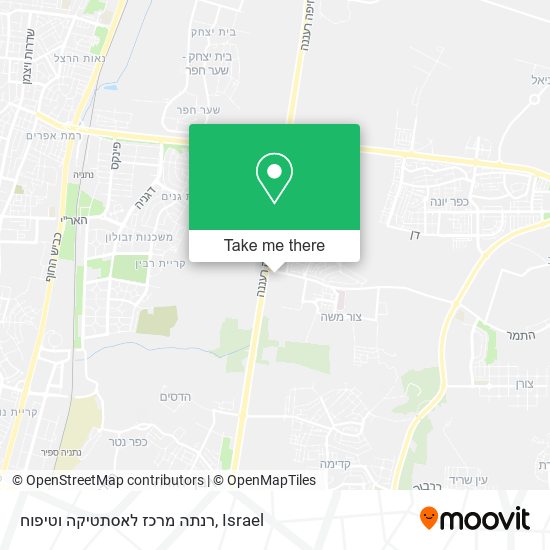 רנתה מרכז לאסתטיקה וטיפוח map