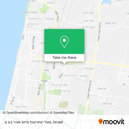 מונדי פתרונות מיזוג אוויר בע מ map