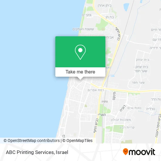 Карта ABC Printing Services