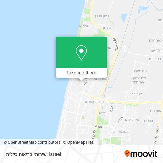 שירותי בריאות כללית map