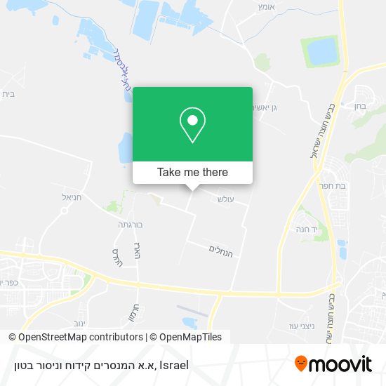 א.א המנסרים קידוח וניסור בטון map