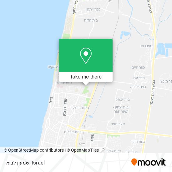 שמעון לביא map