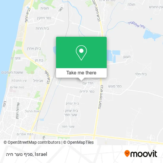 Карта סניף נוער חיה