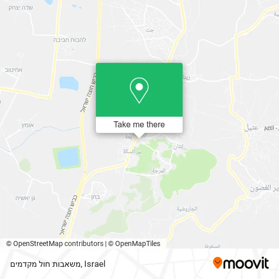 Карта משאבות חול מקדמים