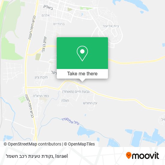 נקודת טעינת רכב חשמל map