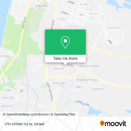 ערבה שמלות כלה map