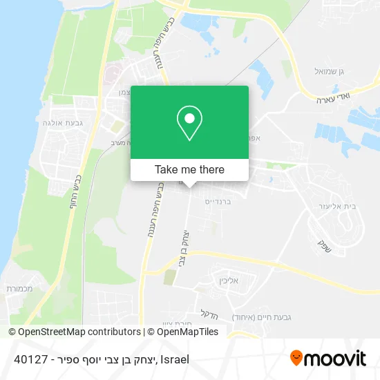 40127 - יצחק בן צבי יוסף ספיר map