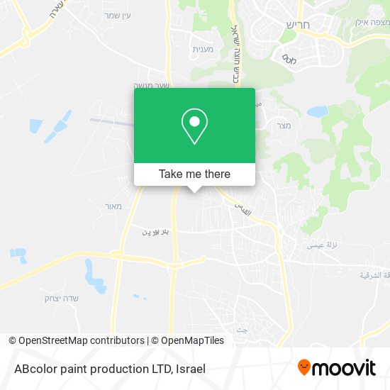 ABcolor paint production LTD map